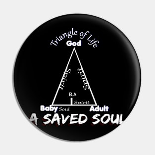 Triangle of Life (Saved; Believer) Pin