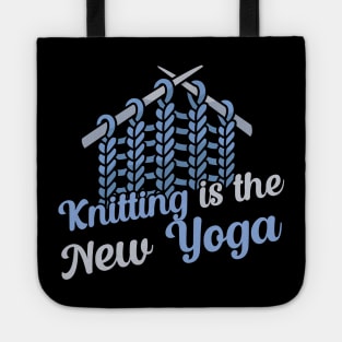 Knitting is the new Yoga Tote