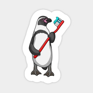 Penguin Tooth brush Magnet