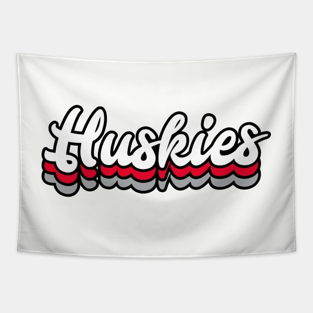 Huskies - Northern Illinois University Tapestry by Josh Wuflestad