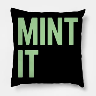 Mint It Pillow