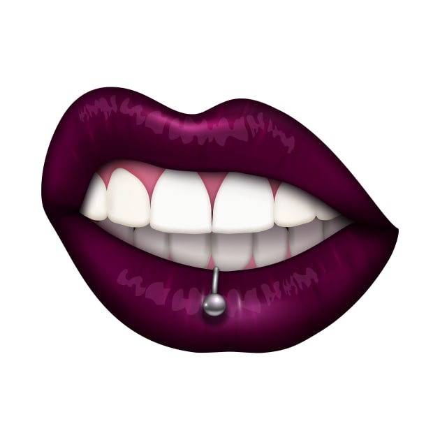 Mouth Girl, Feminist , Lips, Lipstick , Mouth , Mouth Piercing, mouth mask by Utopia Shop