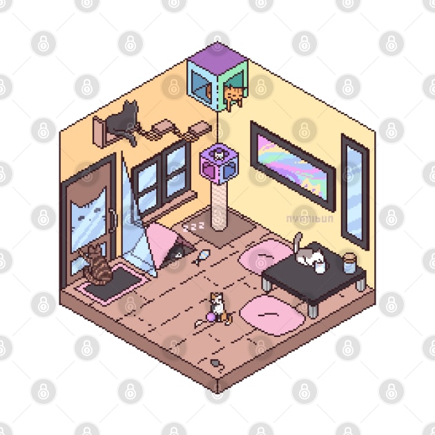 Pixel Cat Cafe by Nyanibun