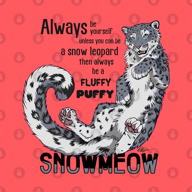 Always be a snow leopard by EosFoxx