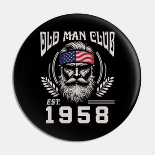 Old Man Club EST 1958 Pin