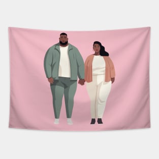 black couple Tapestry