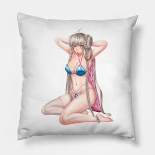 Formidable Lady of the Beach B Pillow