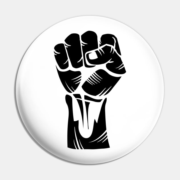 Fist Protest Pin by Kopirin