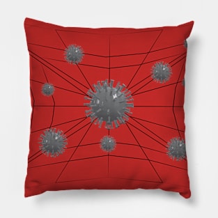 Don't Panic Its Pandemic-Grey Pillow