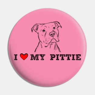 I Love My Pittie, Pitbull Love Pin