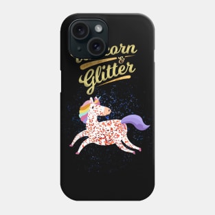 Glitter Unicorn Phone Case