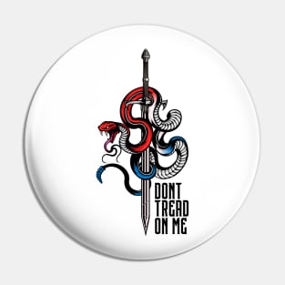 Dont Tread on Me - Red White & Blue Pin