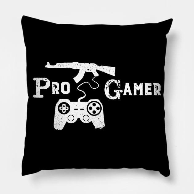 Pro Gamer Pillow by Shirtbubble