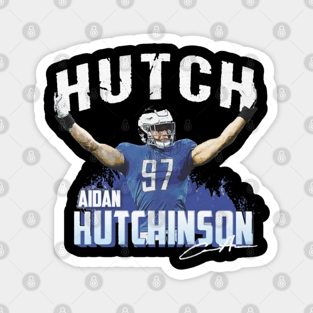 Aidan Hutchinson Detroit Hutch Magnet by ClarityMacaws