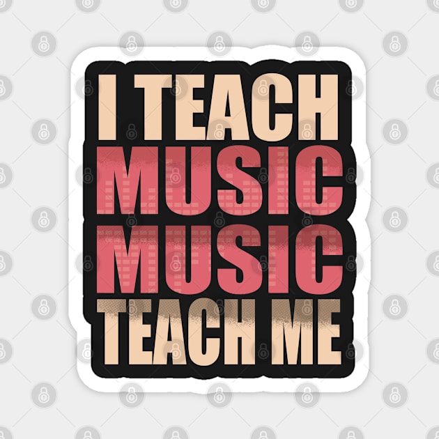 Educational Music Teacher Magnet by dudelinart