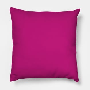 Solid Raspberry Hot Pink Monochrome Minimal Design Pillow