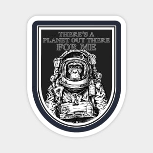 Space Monkey Astronaut Magnet