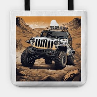 Jeep  a muddy mountain Tote