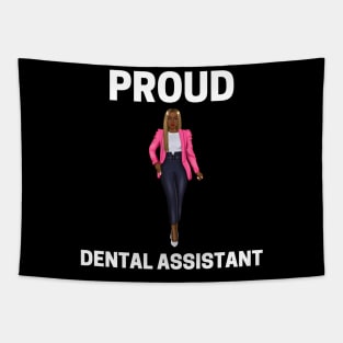 Proud Black Dental Assistant Tapestry