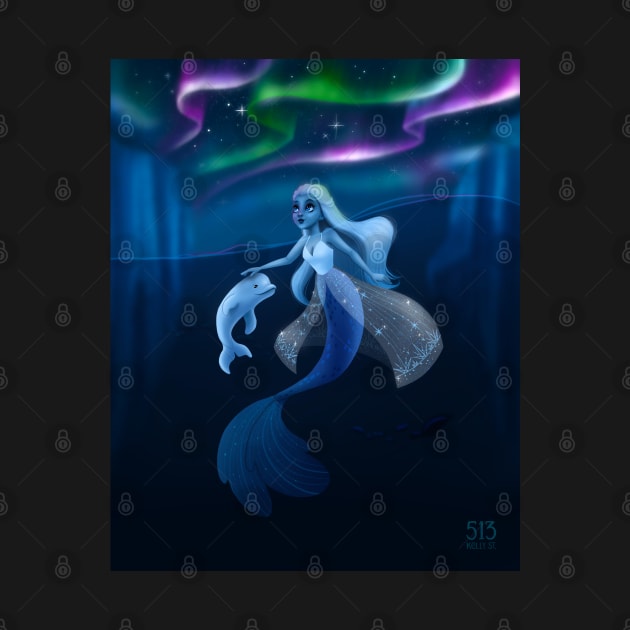 Aurora Arctic Mermaid by 513KellySt