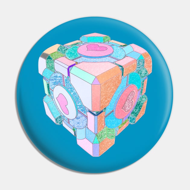 My Companion Cube Pin by Toshi