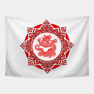 Red Dragon Star Tapestry