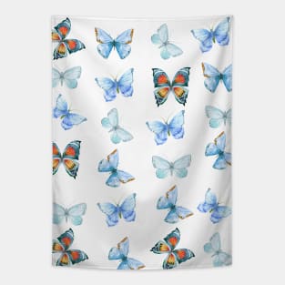 Butterfly Pattern - Light Blue Coloured Tapestry