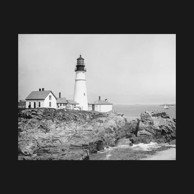 Portland Head Light, 1902. Vintage Photo by historyphoto