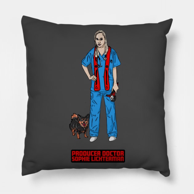 Producer Doctor Sophie Lichterman Pillow by Harley Warren