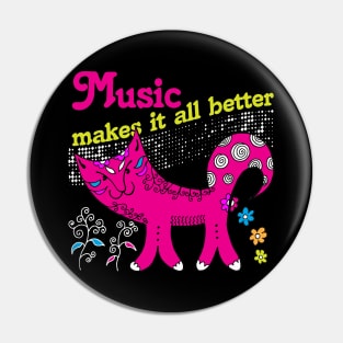 Music Makes it all Better Pin