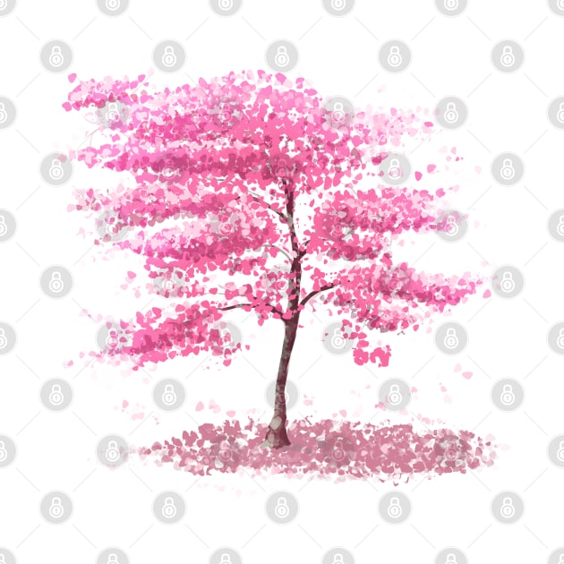 sakura - cherry blossom tree by Ghostlyboo