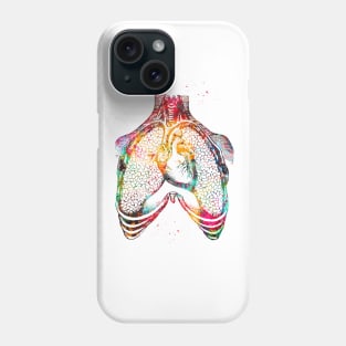 Human heart and lungs Phone Case