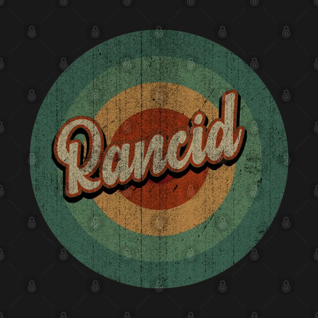 Circle Retro Vintage Rancid 80s by Jokowow