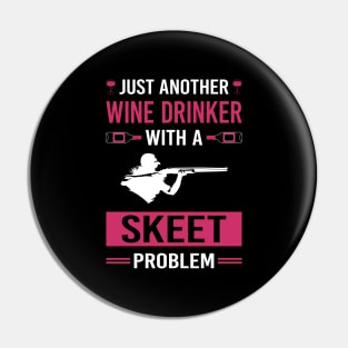 Wine Drinker Skeet Shooting Pin