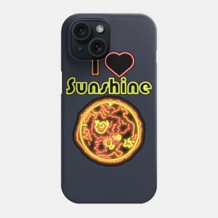 Electric Solar System I Love Sunshine Phone Case