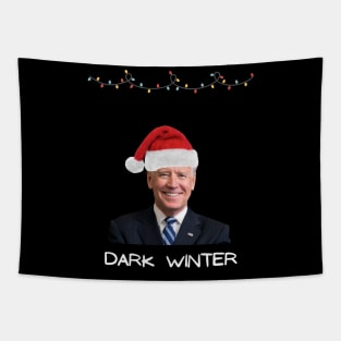 Dark Winter Joe Biden Christmas Tapestry