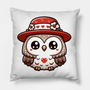 Cute Kawaii Valentine's Ow Pillow