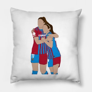 Celebration Alexia Putellas and Aitana Bonmatí Pillow