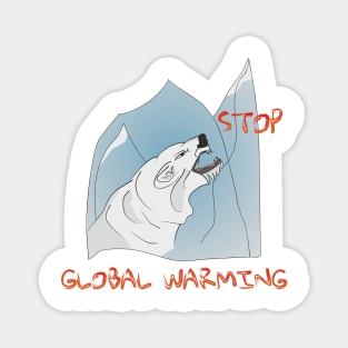 Stop global warming Magnet