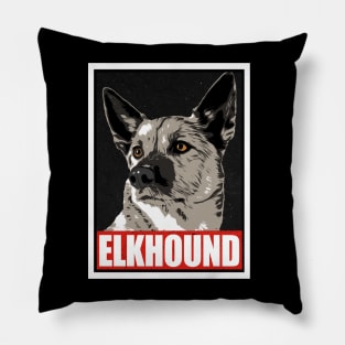 Elkhound Hope Poster Pillow