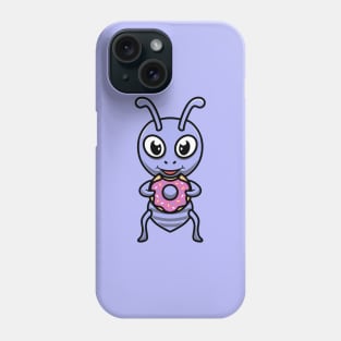 Cute Ant Eating Donut Phone Case