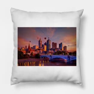 Melbourne sunrise Pillow