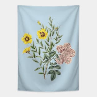 Cottagecore Aesthetic Wildflowers Bouquet Tapestry