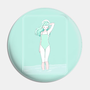 bathing in the turquoise world Pin