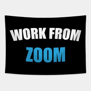 Work From Zoom Tapestry