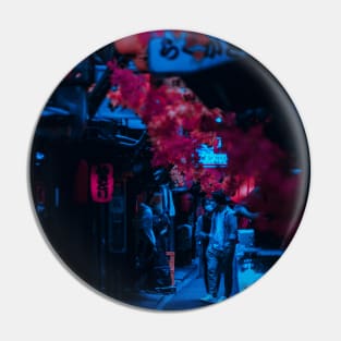 Tokyo Street Neon Synthwave Pin