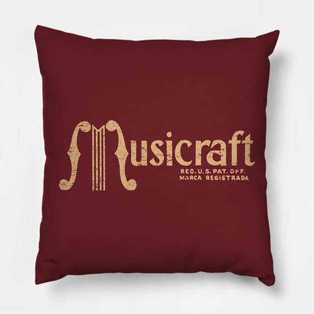 Musicraft Records Pillow by MindsparkCreative