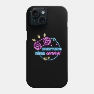 Cool neon gaming quote Phone Case