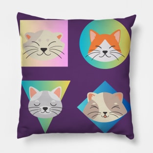 cute cats and dogs Pillow