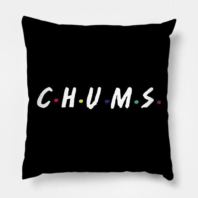 Chums Pillow by familiaritees